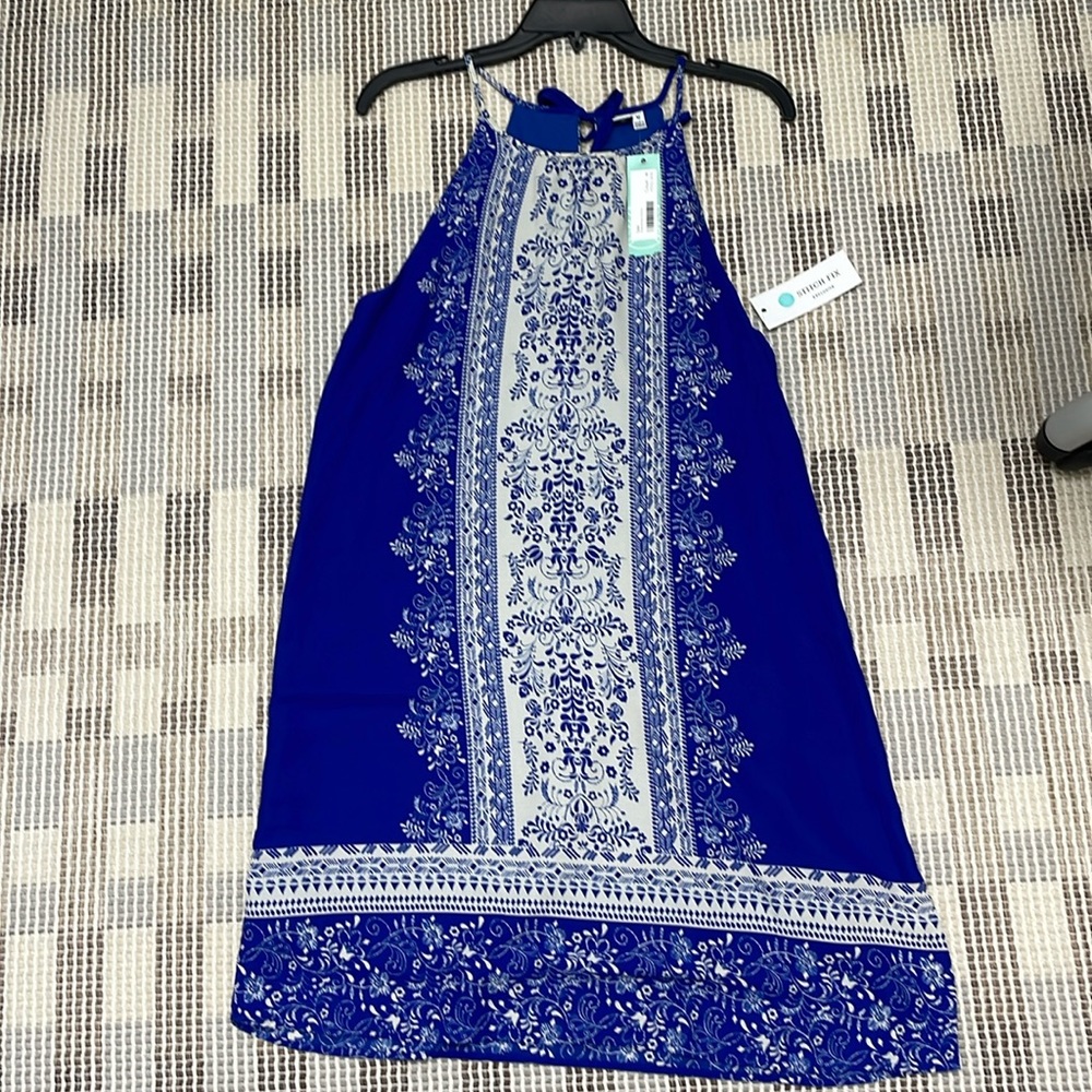 NWT sitchfix blue patterned dress